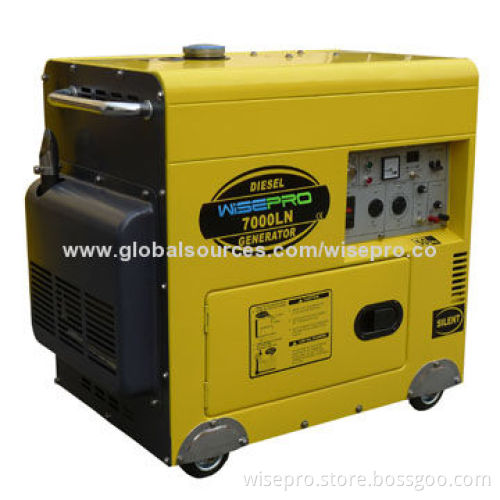 5kW new design diesel silent generator, canopy type, CE, GS, CSA, EPA approvals